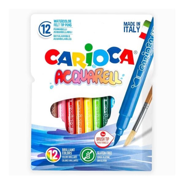 Carioca Aquarell Keçeli Boya Kalemi - 12 adet