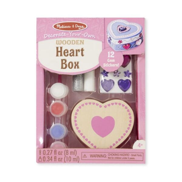 Ahşap Kalp Kutu - Sen Yap Sen Oyna