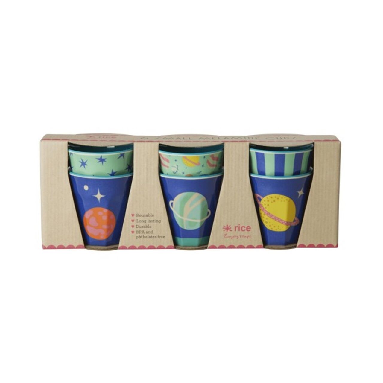 Melamin 6lı Çocuk Bardak Seti - Galaxy