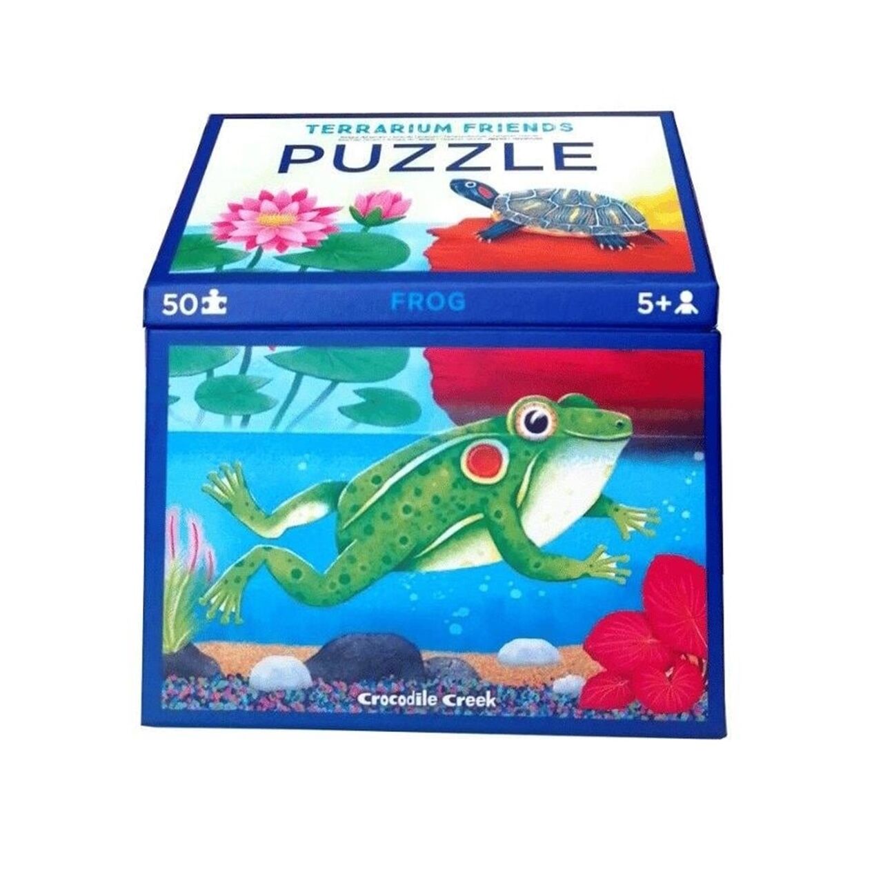 Crocodile Creek Puzzle 50 Parça - Teraryum Kurbağa