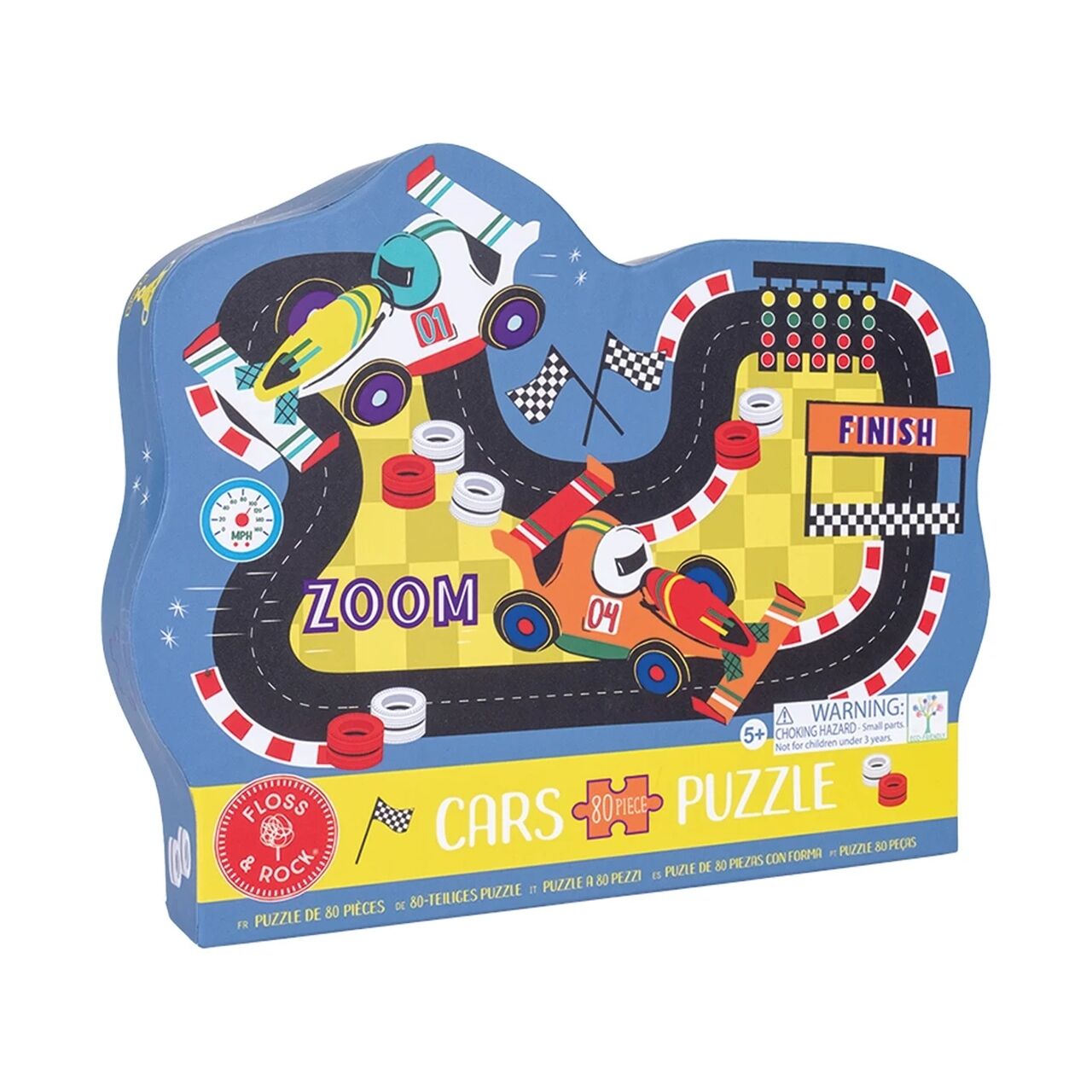 Floss Rock Arabalar Şekiller  Puzzle 80 Parça