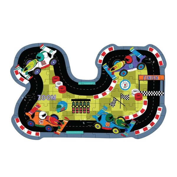 Floss Rock Arabalar Şekiller  Puzzle 80 Parça