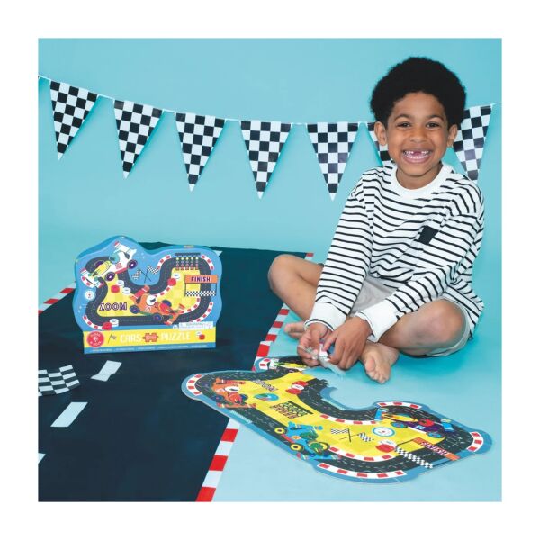 Floss Rock Arabalar Şekiller  Puzzle 80 Parça