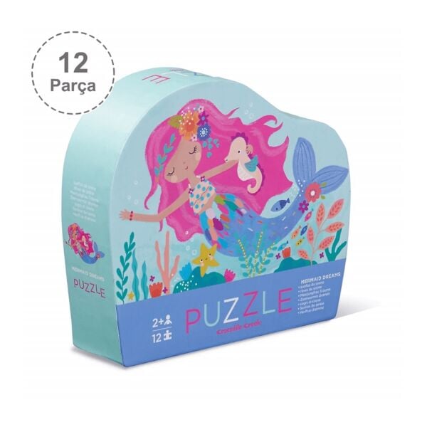Crocodile Creek Mini Puzzle 12 Parça - Mermaid
