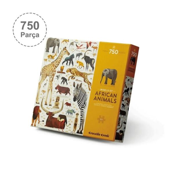 Crocodile Creek Aile Puzzle 750 Parça - Afrika Hay