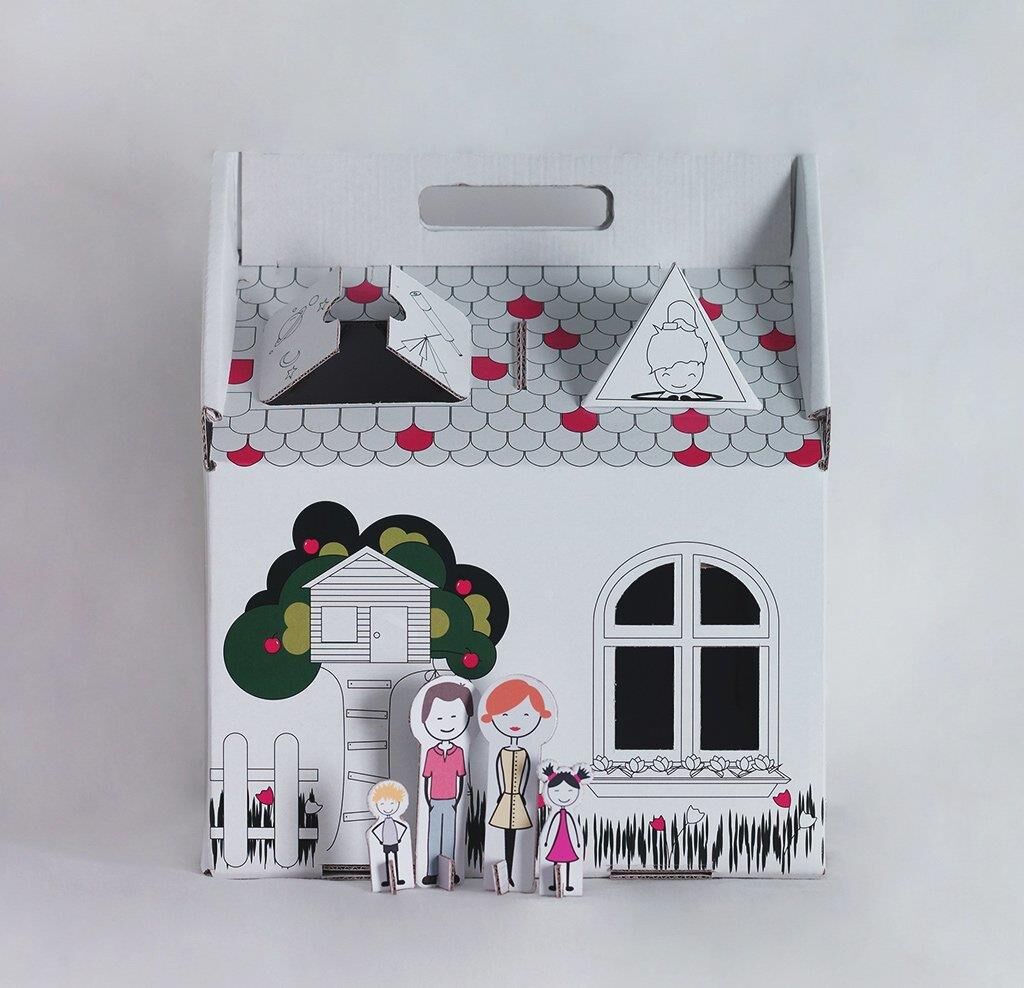 Little Makers L.Carry House Karton Oyun Evi