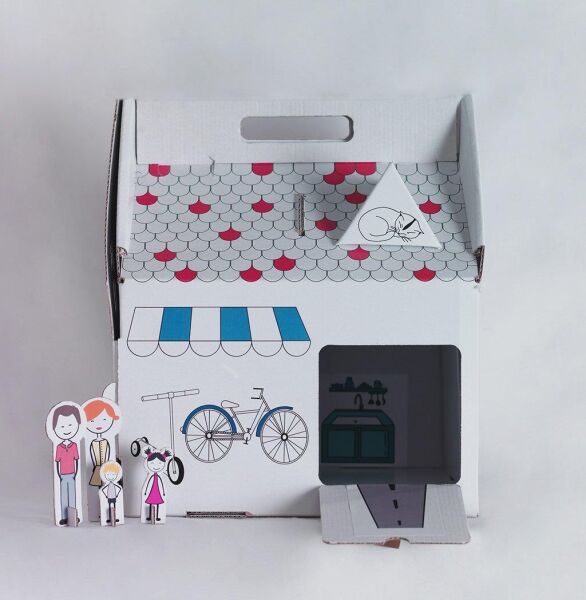 Little Makers L.Carry House Karton Oyun Evi