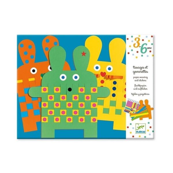 Djeco Kağıt Yapıştırma Oyunu / 6 Bunnies