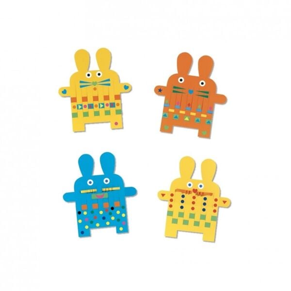 Djeco Kağıt Yapıştırma Oyunu / 6 Bunnies
