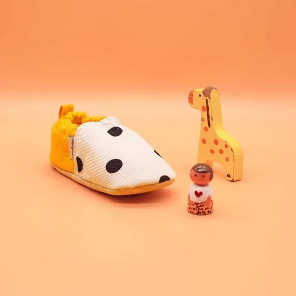 Morgedan Sarı Puantiye Patik