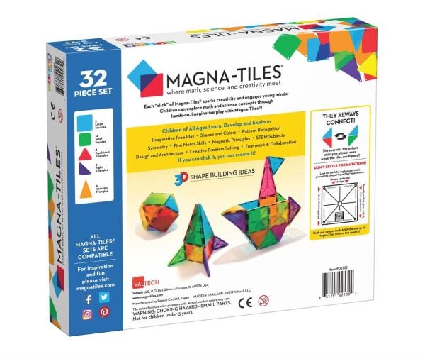 Magna Tiles Clear Color - 32 Parça