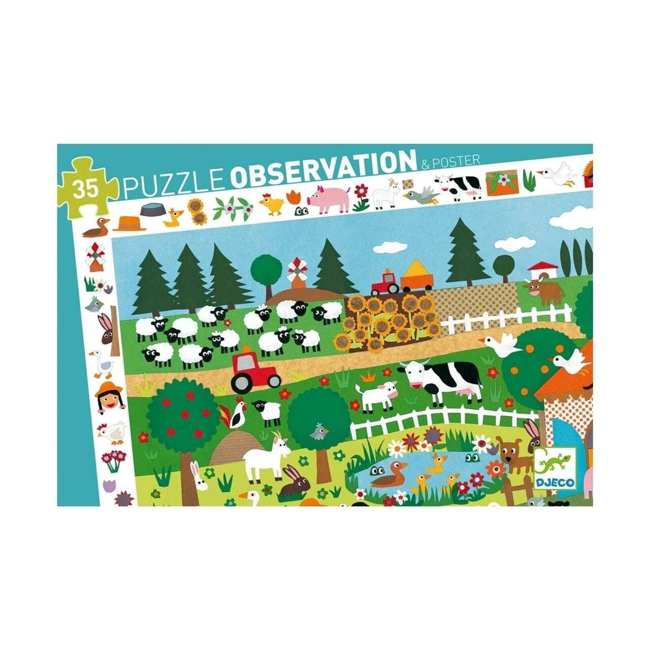 Djeco Puzzle / The Farm - 35 Parça