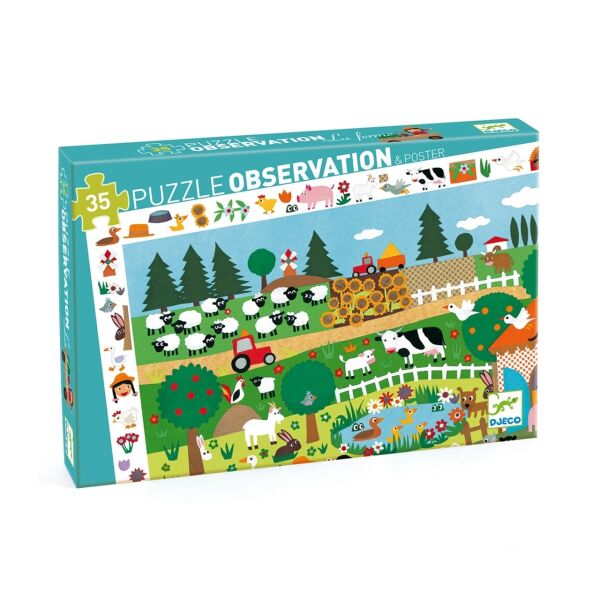 Djeco Puzzle / The Farm - 35 Parça