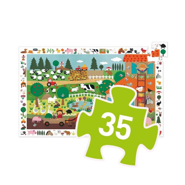 Djeco Puzzle / The Farm - 35 Parça