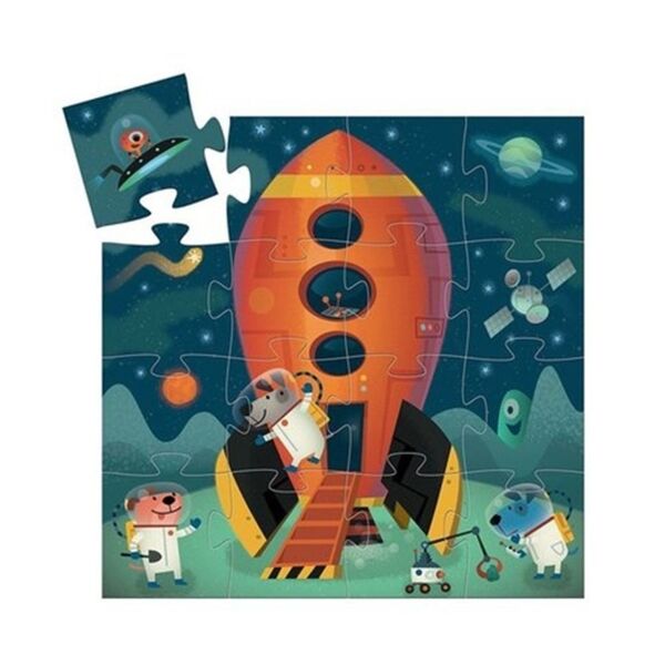 Djeco Dekoratif Puzzle 16 Parça/ Spaceship