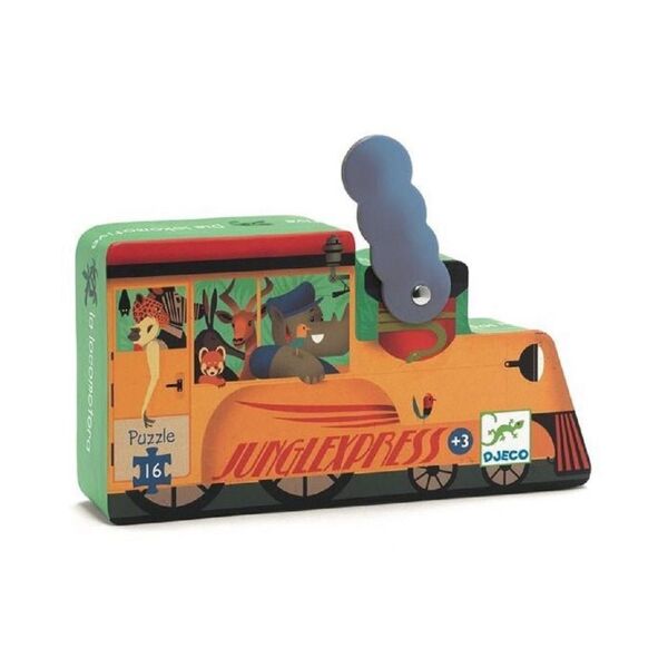 Djeco Dekoratif Puzzle 16 Parça / Lokomotif