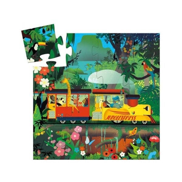 Djeco Dekoratif Puzzle 16 Parça / Lokomotif