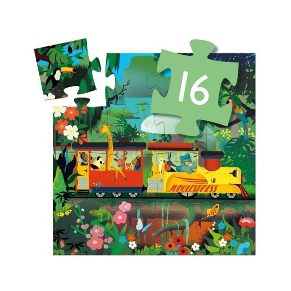 Djeco Dekoratif Puzzle 16 Parça / Lokomotif