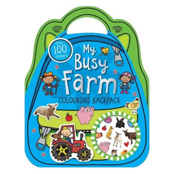 My Busy Farm Colouring Backpack