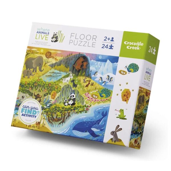 Crocodile Creek Puzzle Hayvanlar 24 Parça