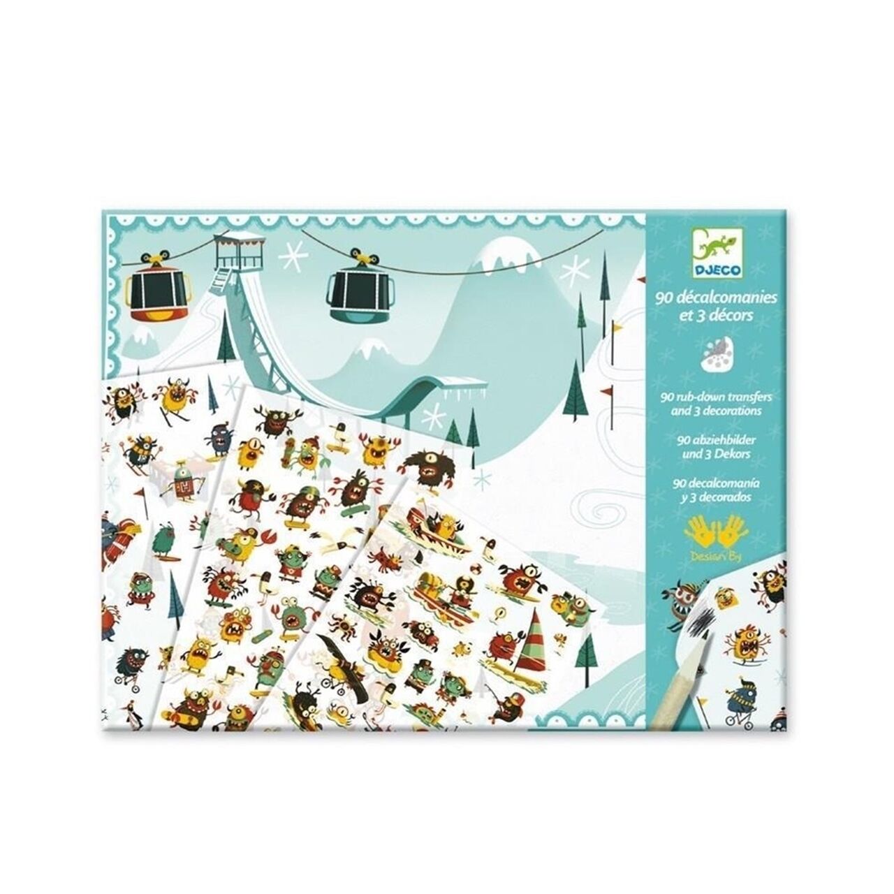 Djeco Kazıma Kartları / Glide, And Ride At Monster