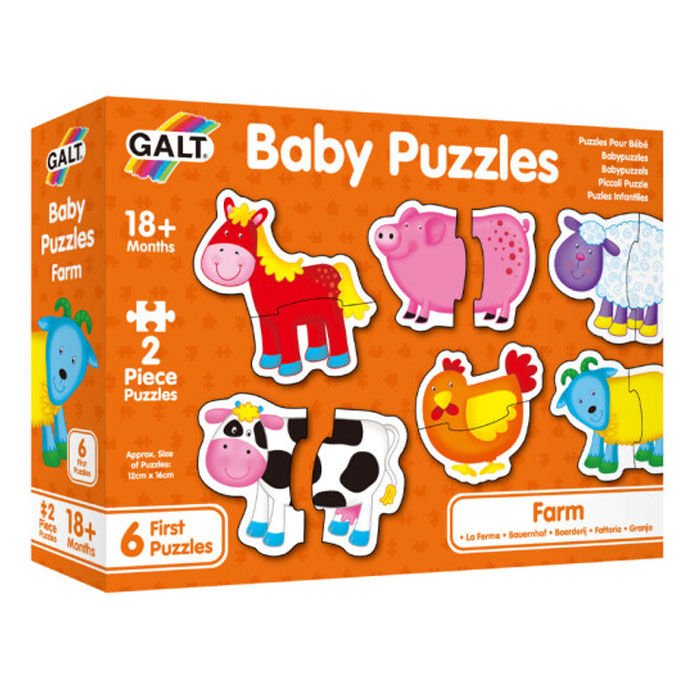 Galt Baby Puzzles Farm 2şer Parçalı 6 Yapboz