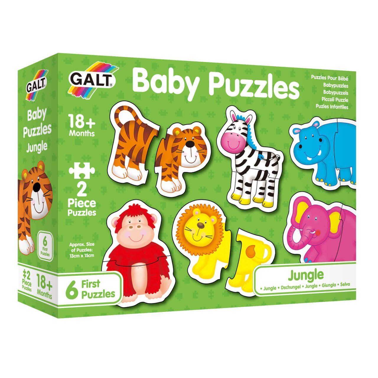 Galt Baby Puzzles Jungle 2şer Parçalı 6 Yapboz