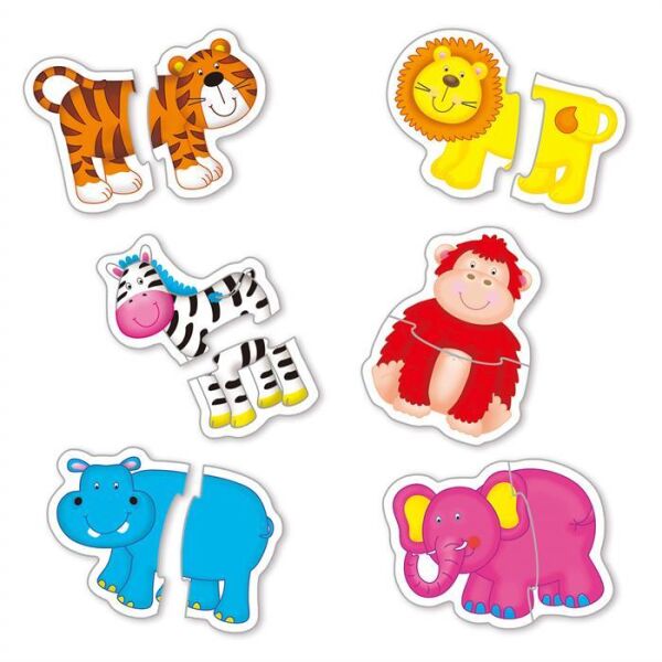 Galt Baby Puzzles Jungle 2şer Parçalı 6 Yapboz