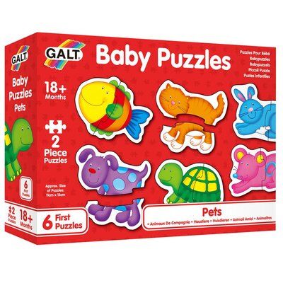 Galt Baby Puzzles Pets 2şer Parçalı 6 Yapboz