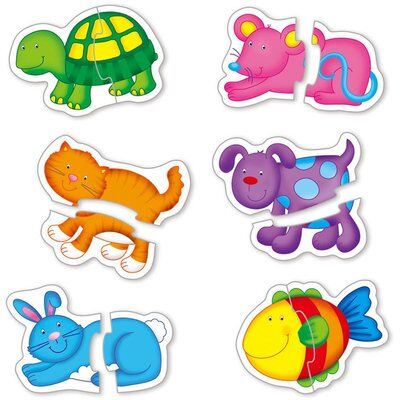 Galt Baby Puzzles Pets 2şer Parçalı 6 Yapboz