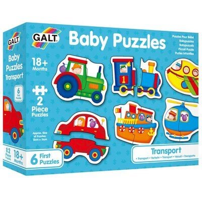 Galt Baby Puzzles Transport 2şer Parçalı 6 Yapboz