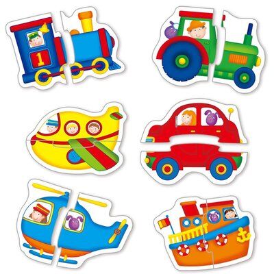 Galt Baby Puzzles Transport 2şer Parçalı 6 Yapboz