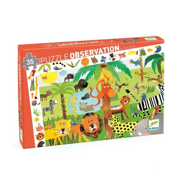 Djeco Klasik Puzzle 35 Parça /Jungle