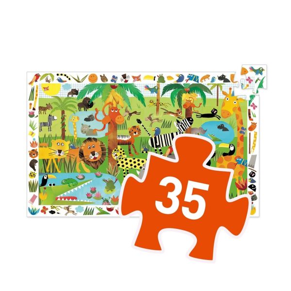 Djeco Klasik Puzzle 35 Parça /Jungle