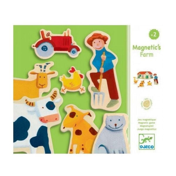 Djeco Mıknatıslı Oyunlar / Wooden Farm Magnets