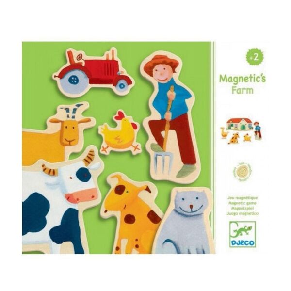 Djeco Mıknatıslı Oyunlar / Wooden Farm Magnets