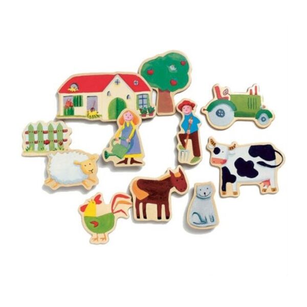 Djeco Mıknatıslı Oyunlar / Wooden Farm Magnets