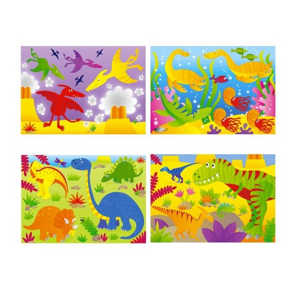 Galt 4 Puzzles in a Box Dinosaurs