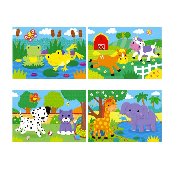 Galt 4 Puzzles in a Box Animals