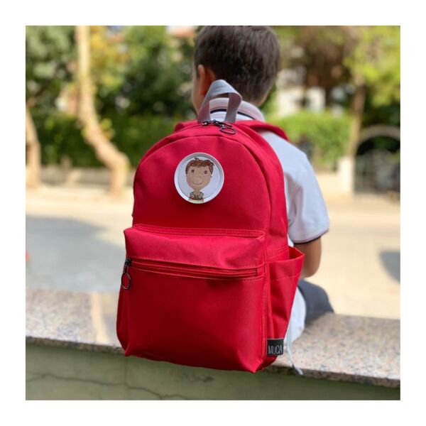 Muca Gogi Bloom Çocuk Okul Çantası - Kırmızı