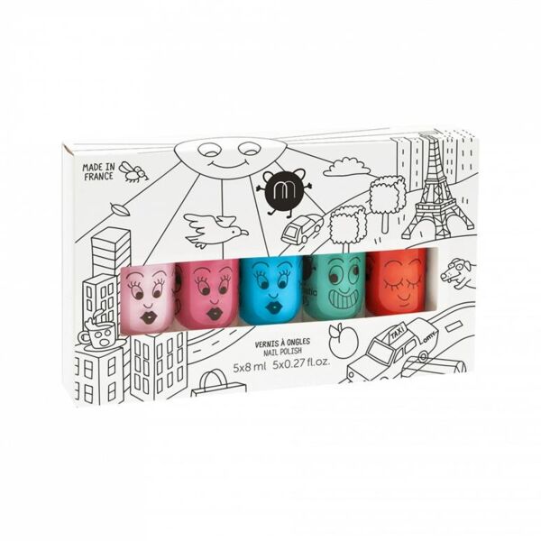 Nailmatic Su Bazlı Çocuk Ojesi 5li - City