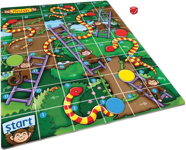 Jungle Snakes & Ladders 4 - 8 Yaş