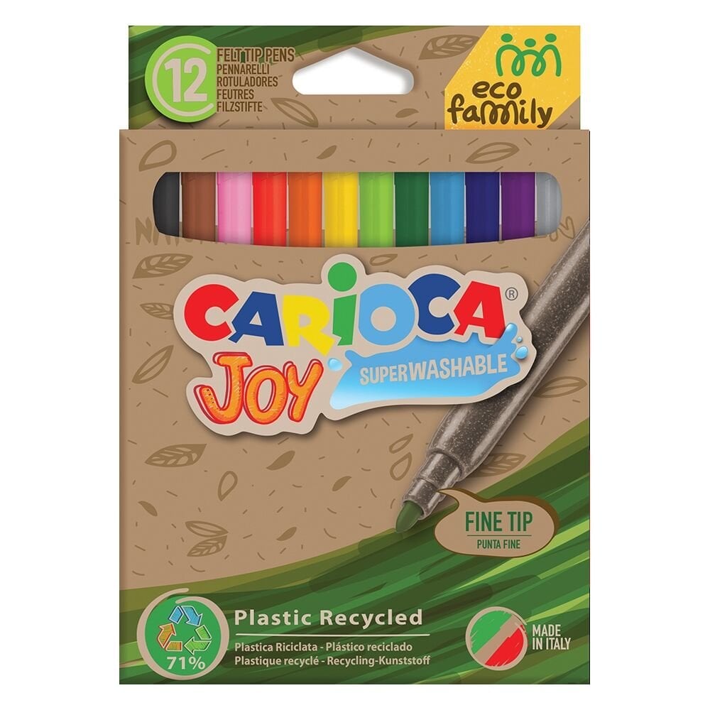 Carioca Ecofamily JoySüper Yıkanabilir Keçeli 12li