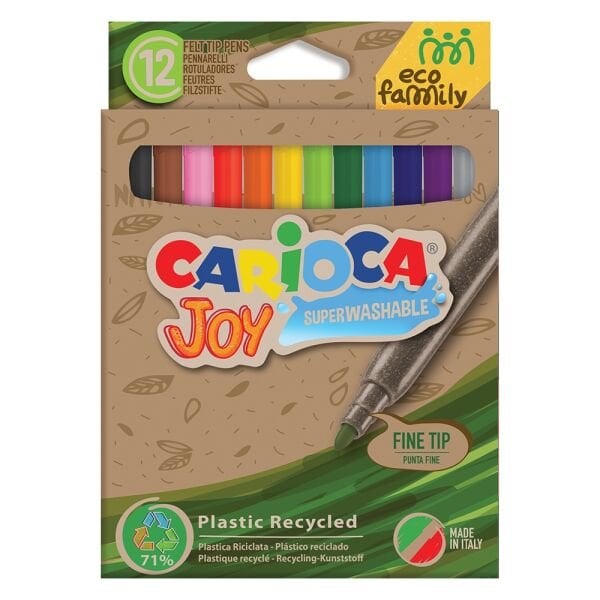 Carioca Ecofamily JoySüper Yıkanabilir Keçeli 12li