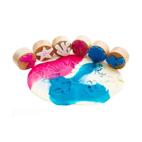 Childgen Ahşap Damga Set 6lı - Denizkızı