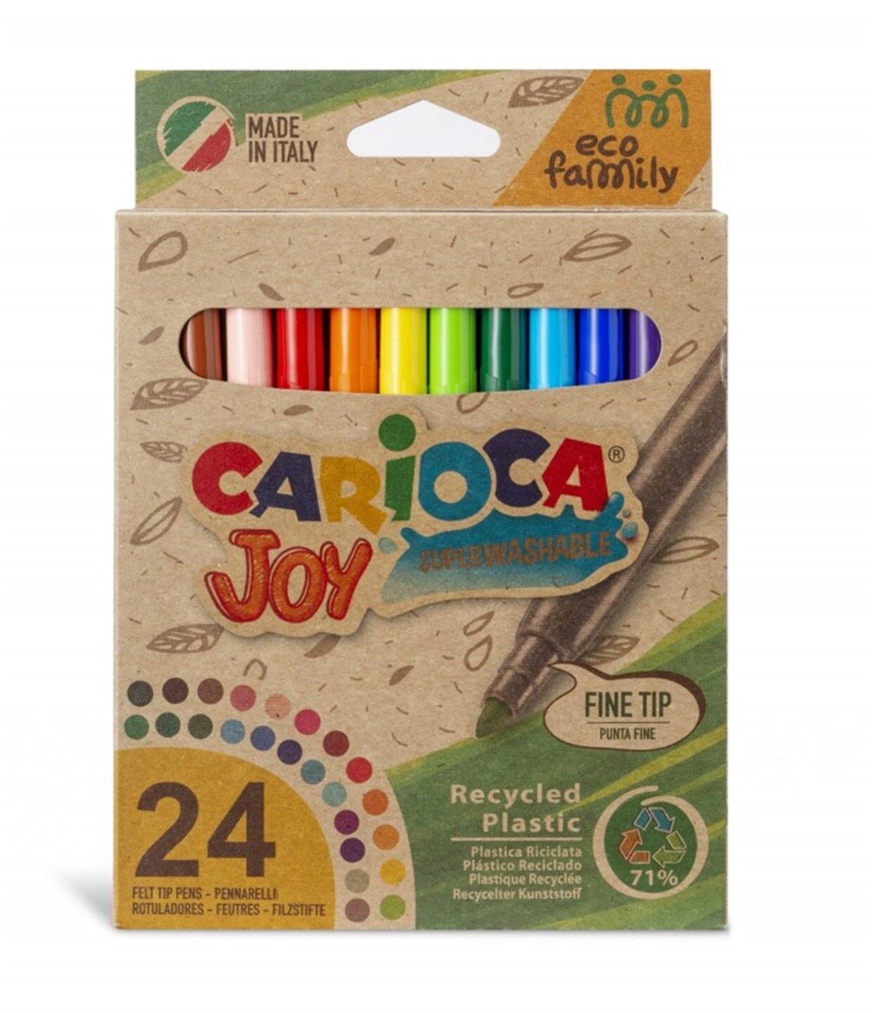Carioca Ecofamily JoySüper Yıkanabilir Keçeli 24lü
