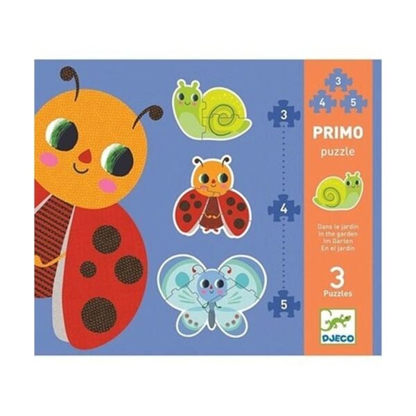 Djeco İlerleyen Puzzle / In The Garden - 3, 4, 5 P
