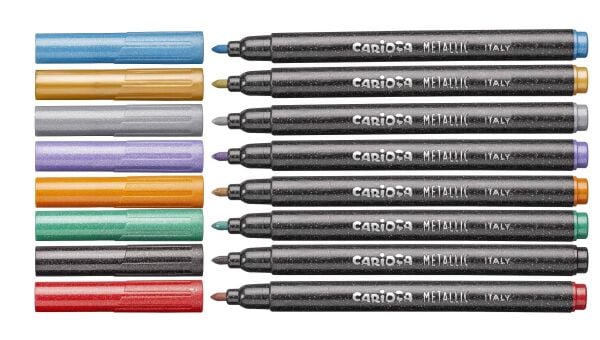 Carioca Keçeli Boya Kalemİ Metalik 8li
