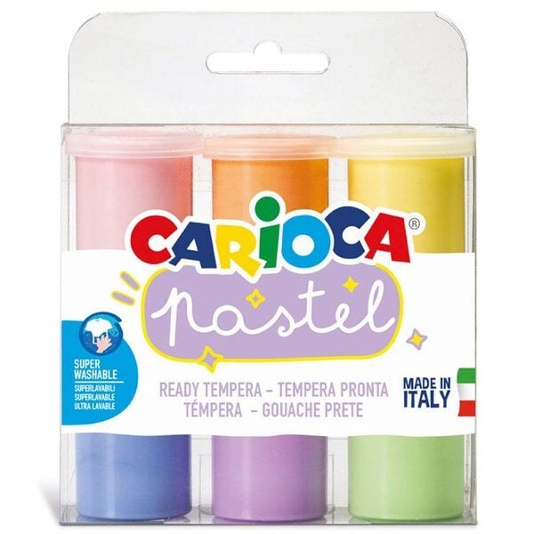 Carioca Guaj Boya Süper Yıkanabilir Pastel 6 Renk