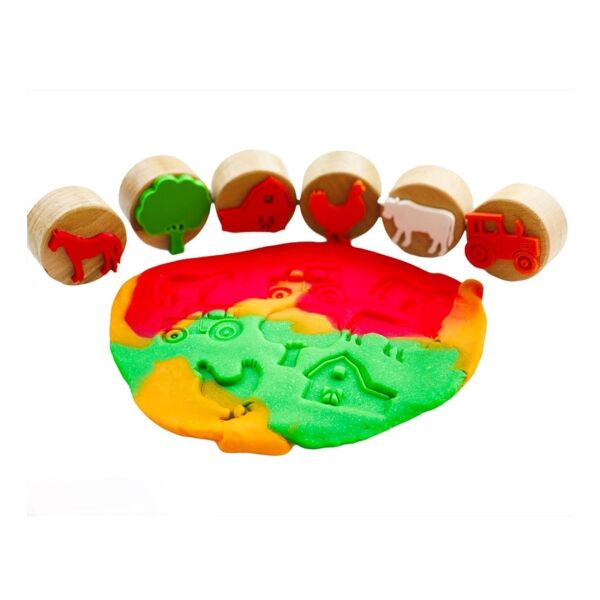 Childgen Ahşap Damga Set 6lı - Çiftlik